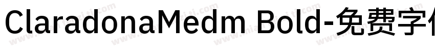 ClaradonaMedm Bold字体转换